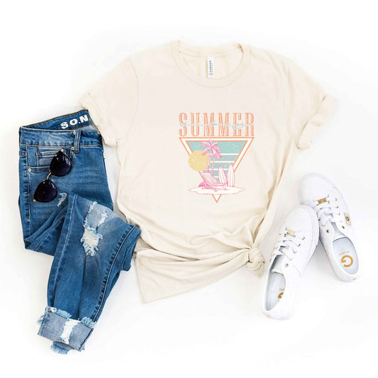 Summer Vibes Triangle | Short Sleeve Graphic Tee