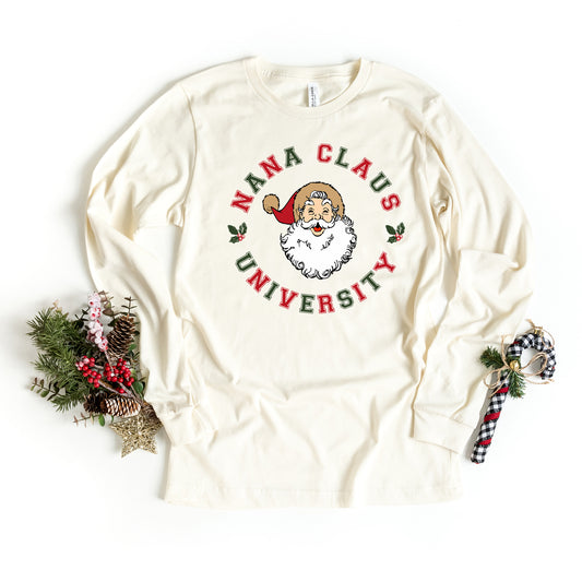 Nana Claus Circle| Long Sleeve Crew Neck