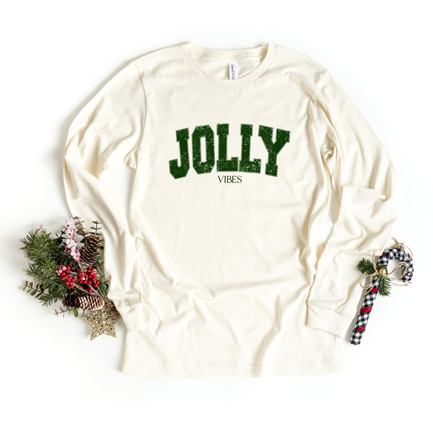 Jolly Vibes Grunge | Long Sleeve Crew Neck