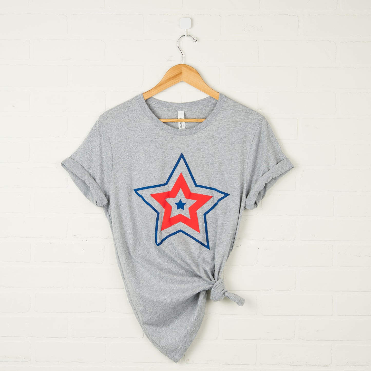 Patriotic Three Stars | Short Sleeve Graphic Tee