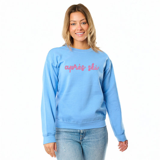 Embroidered Apres Ski Words | Sweatshirt