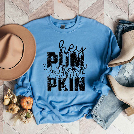 Hey Pumpkin Distressed | Sweatshirt