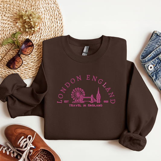 Embroidered London England | Sweatshirt