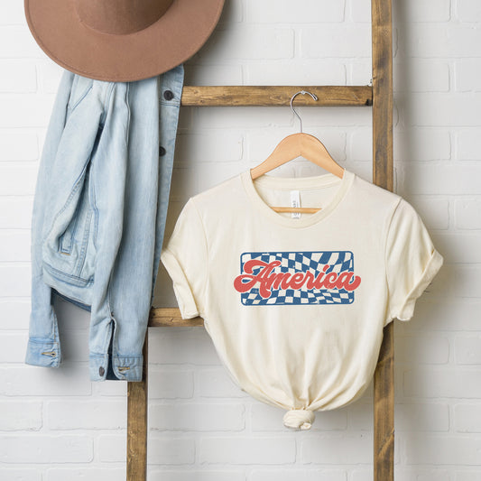 Checkered America | Short Sleeve Graphic Tee