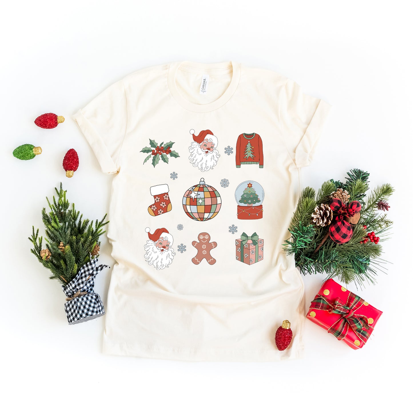 Christmas Collage | Short Sleeve Crew Neck