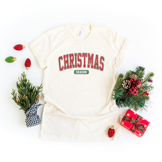 Varsity Christmas Season | Short Sleeve Crew Neck