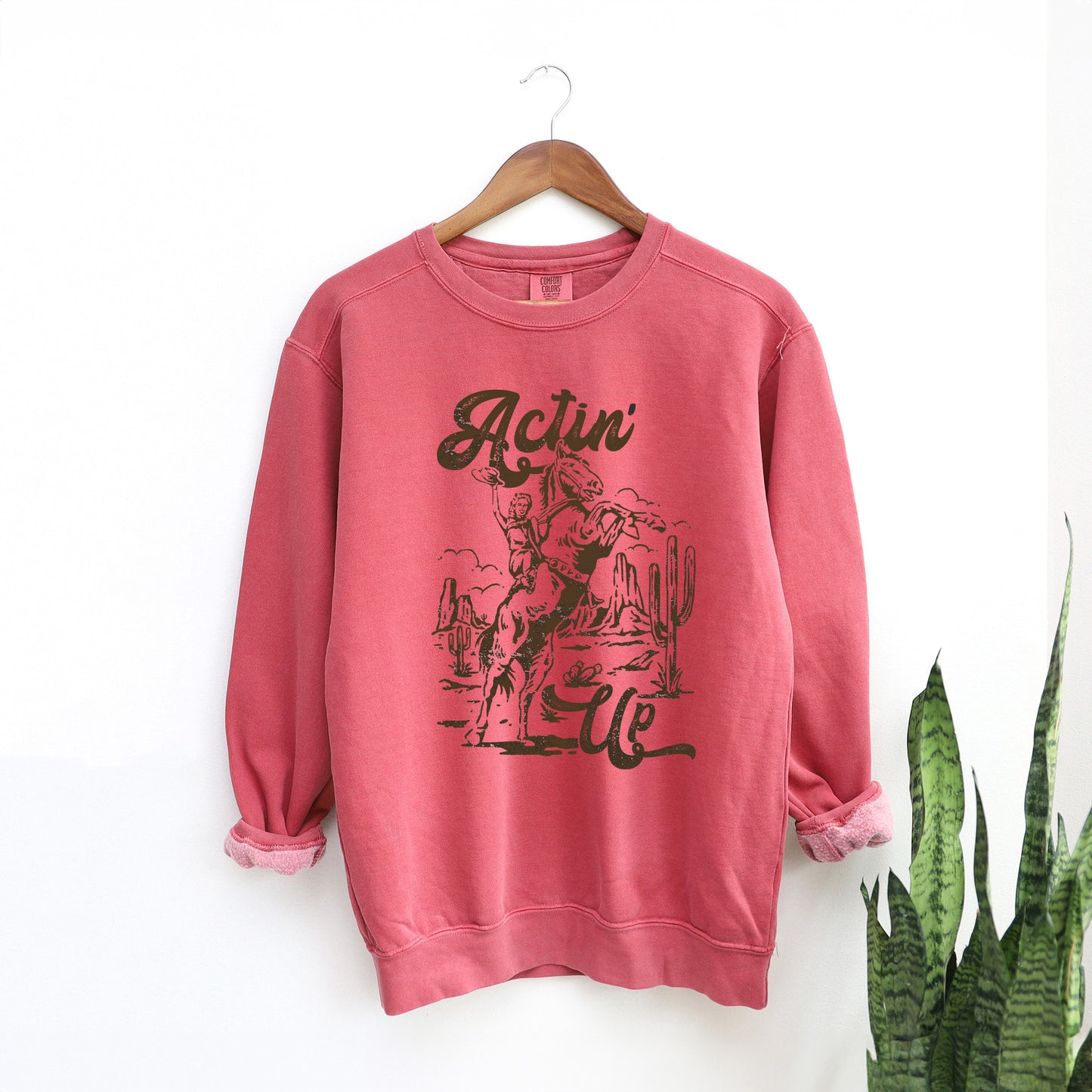 Actin' Up Horse | Garment Dyed Sweatshirt