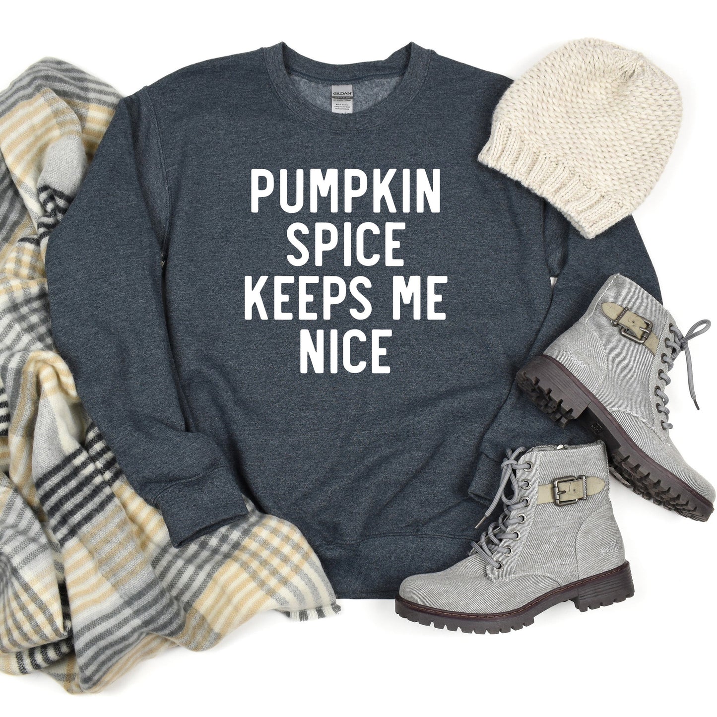 Clearance Pumpkin Spice Keeps Me Nice | Sweatshirt
