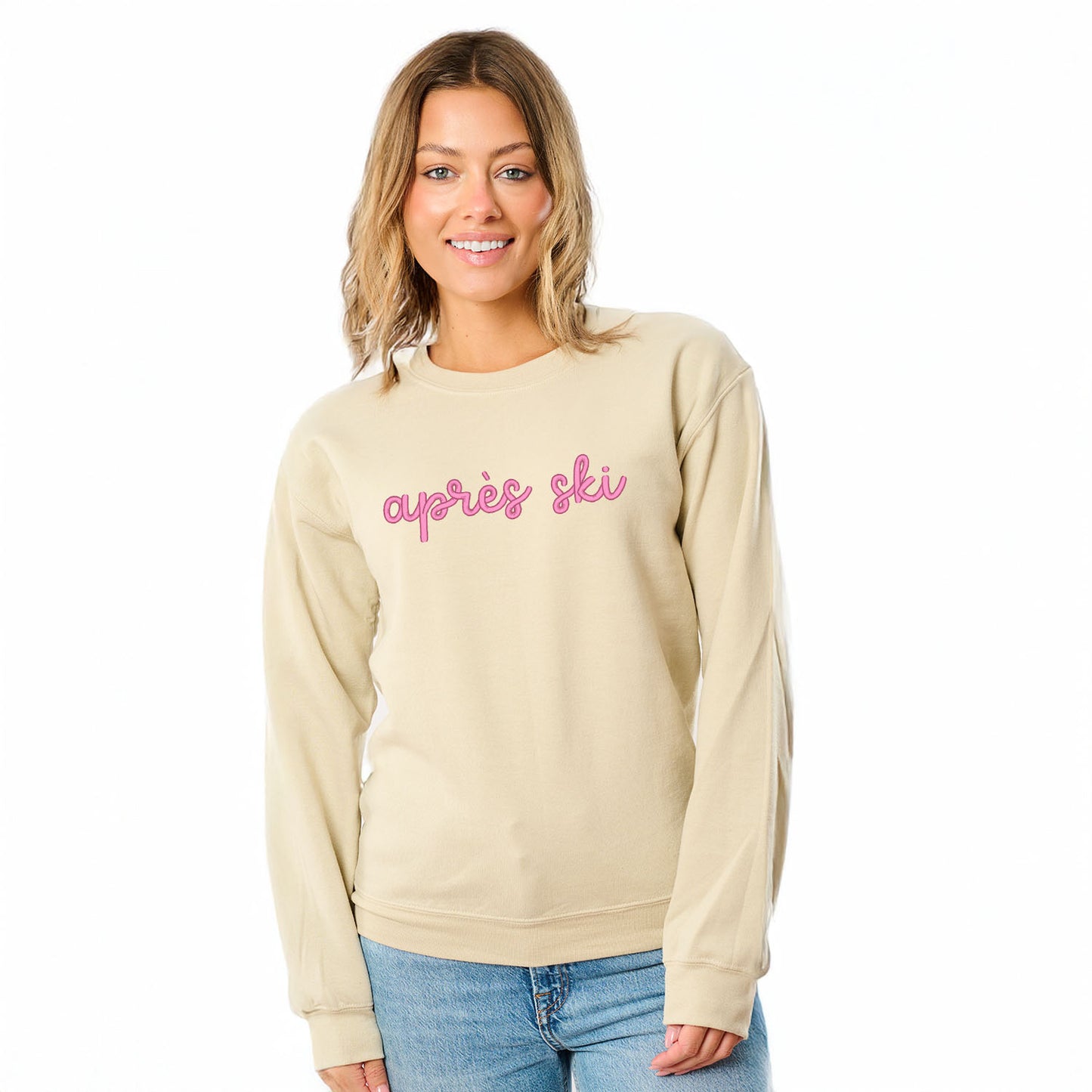 Embroidered Apres Ski Words | Sweatshirt