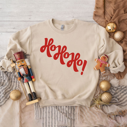 Diagonal Ho Ho Ho | Sweatshirt