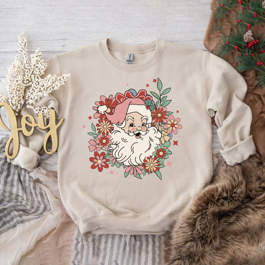 Floral Santa | Sweatshirt