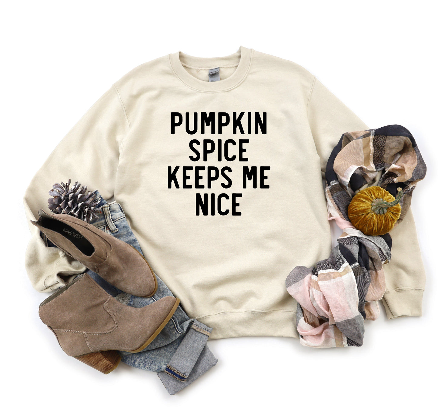 Clearance Pumpkin Spice Keeps Me Nice | Sweatshirt