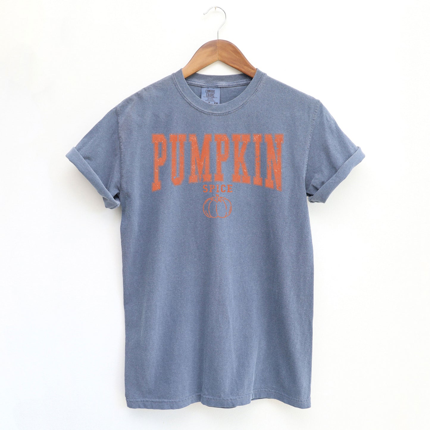 Pumpkin Spice Varsity | Garment Dyed Tee