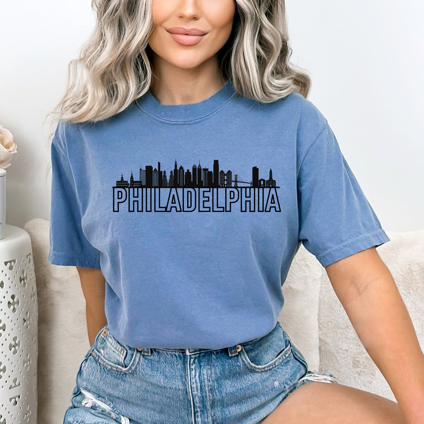 Philadelphia Buildings | Garment Dyed Tee