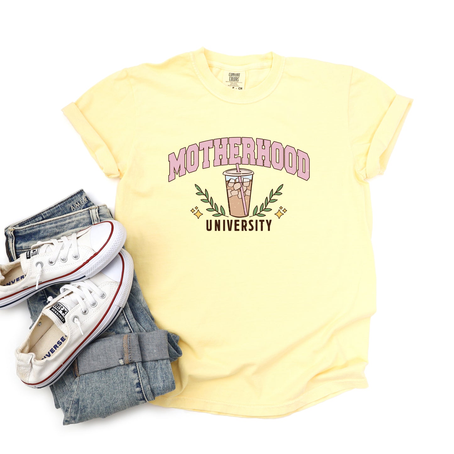 Motherhood University Drink | Garment Dyed Short Sleeve Tee