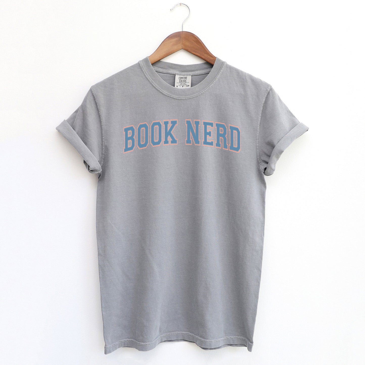 Varsity Book Nerd | Garment Dyed Short Sleeve Tee