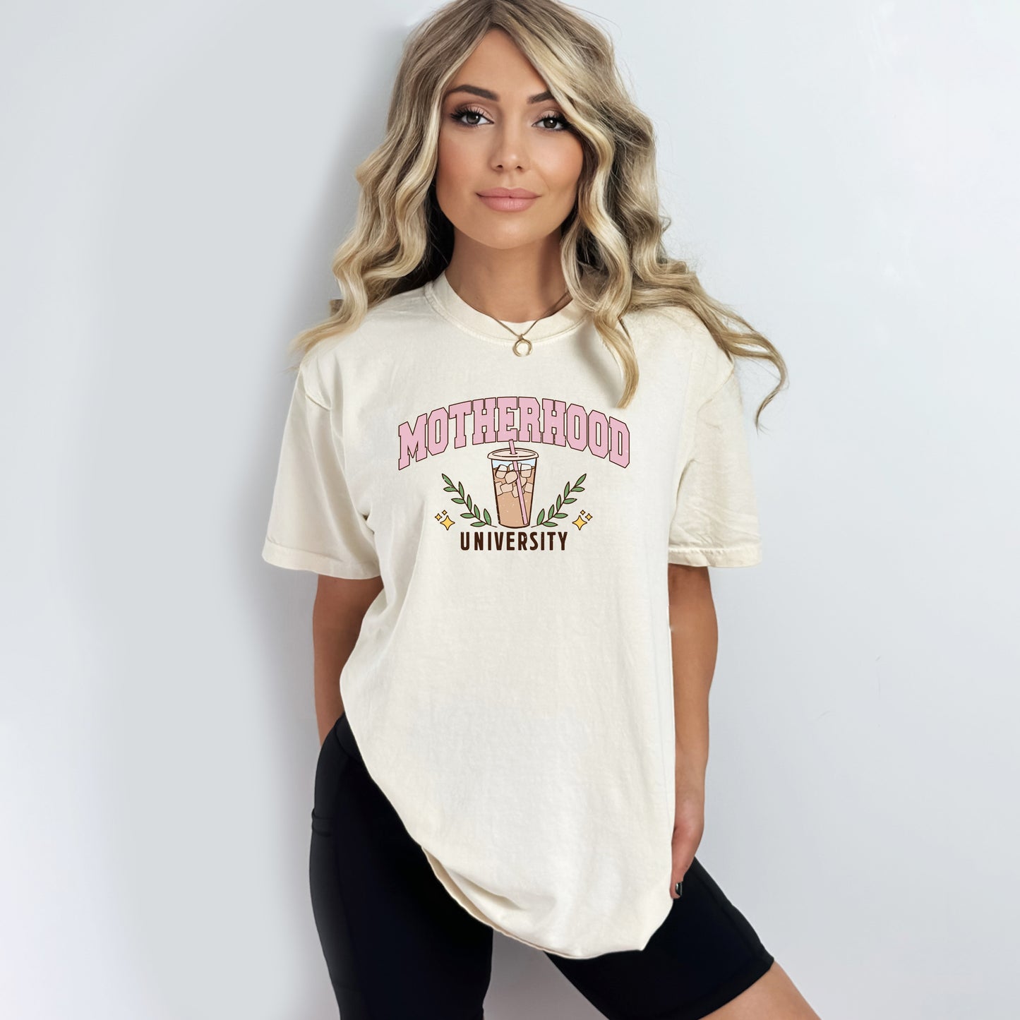 Motherhood University Drink | Garment Dyed Short Sleeve Tee