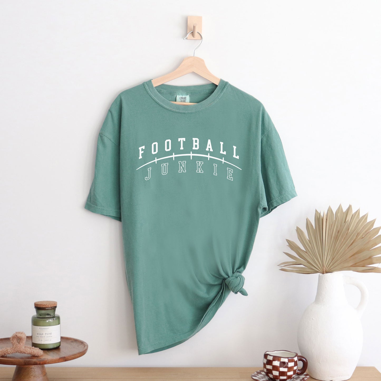 Football Junkie | Garment Dyed Short Sleeve Tee