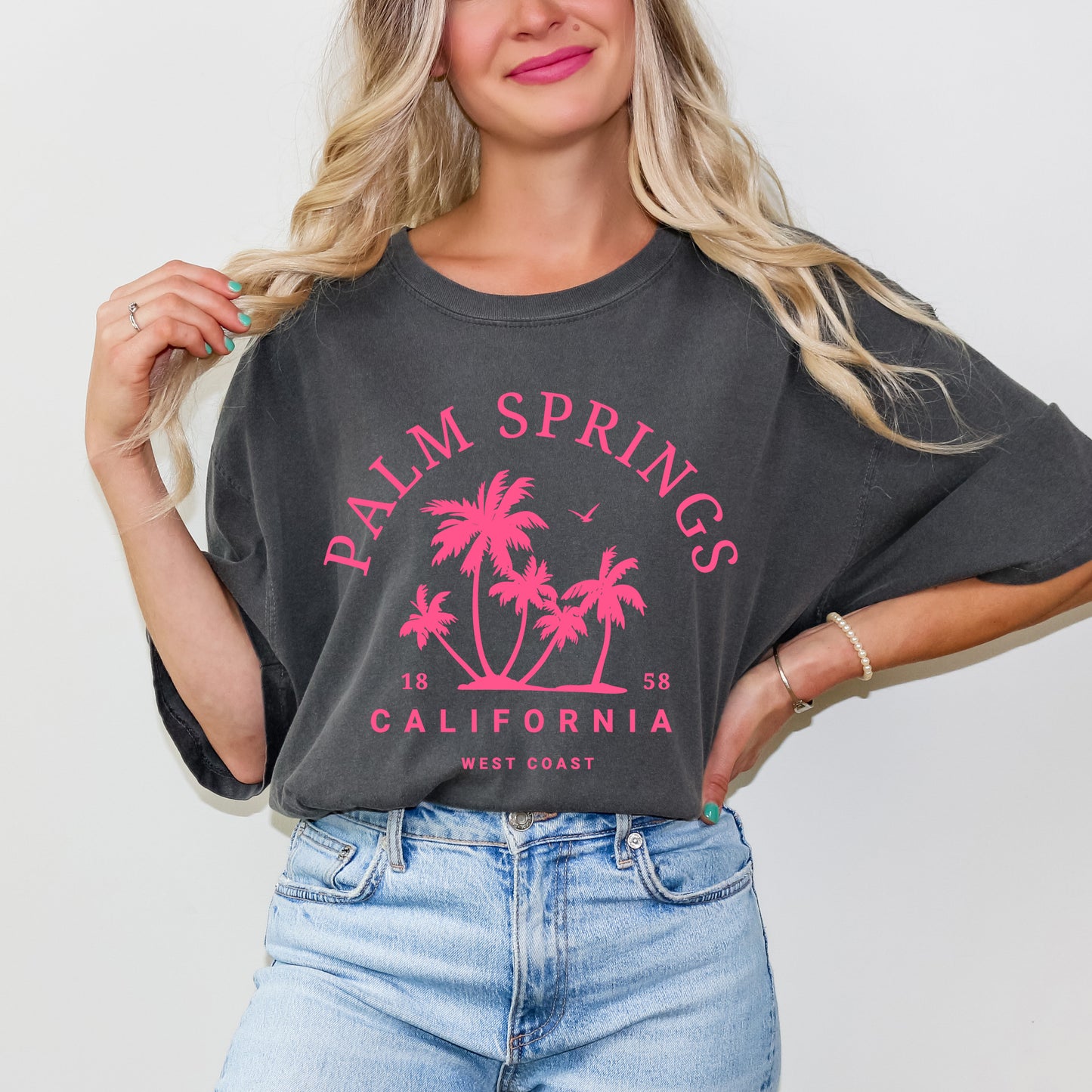 Palm Springs Palm Trees | Garment Dyed Short Sleeve Tee