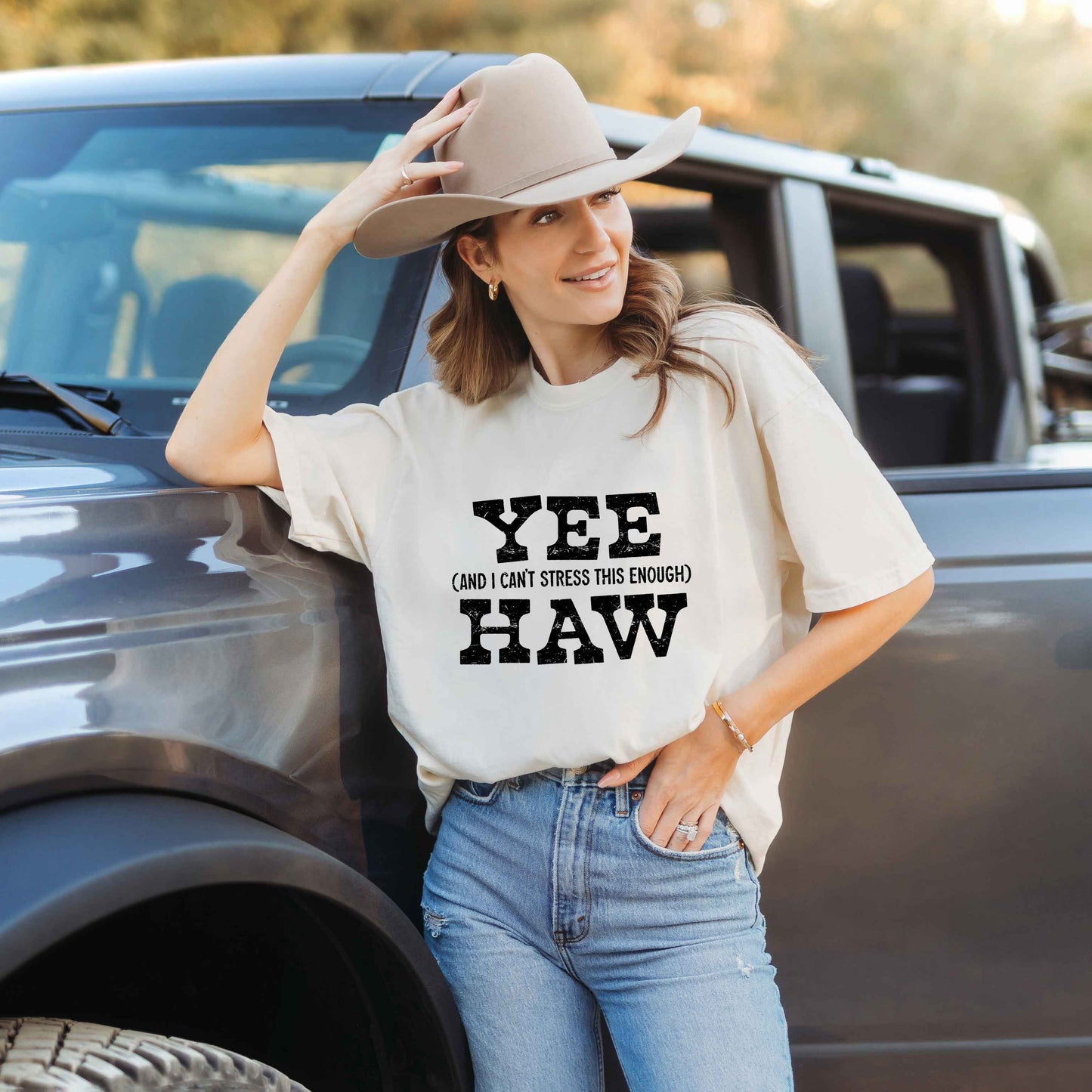 Yee Haw Stress | Garment Dyed Short Sleeve Tee