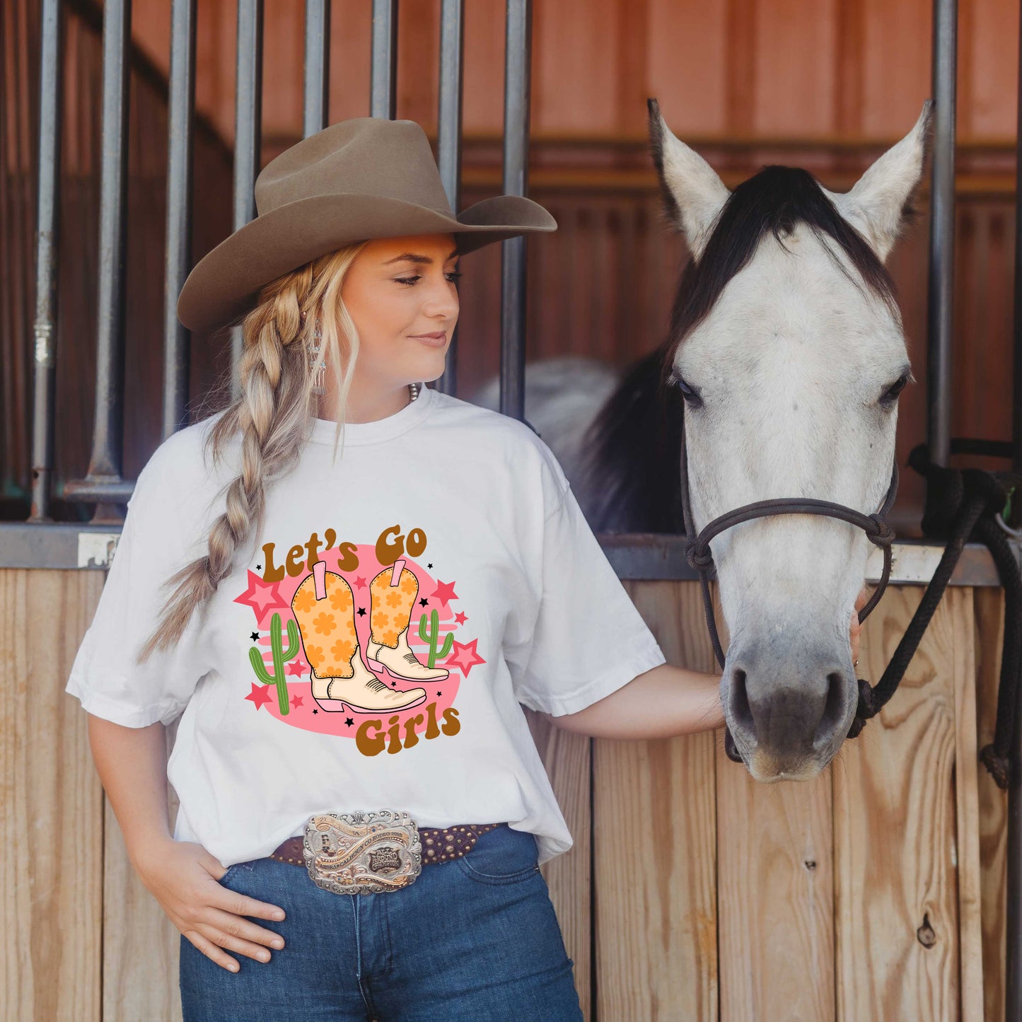 Let's Go Girls Cactus | Garment Dyed Short Sleeve Tee