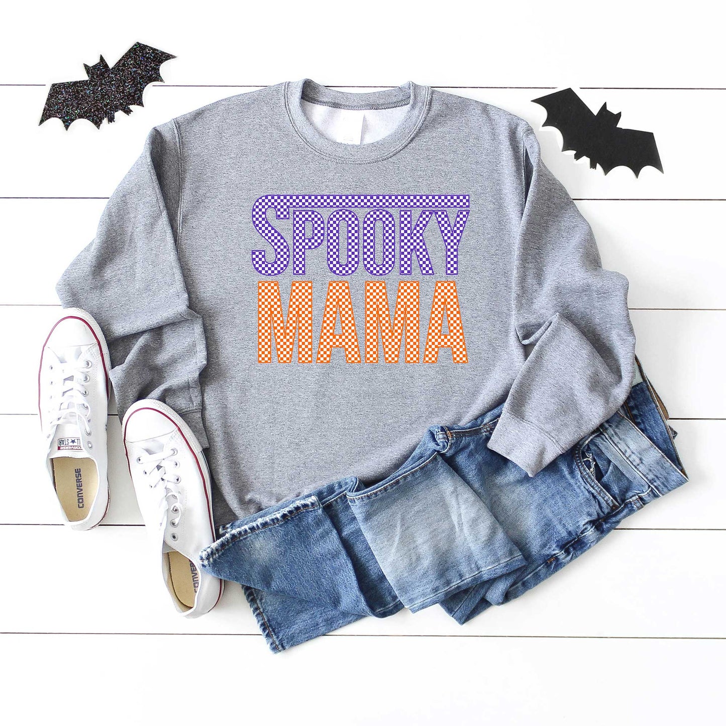 Spooky Mama Checkered | Sweatshirt