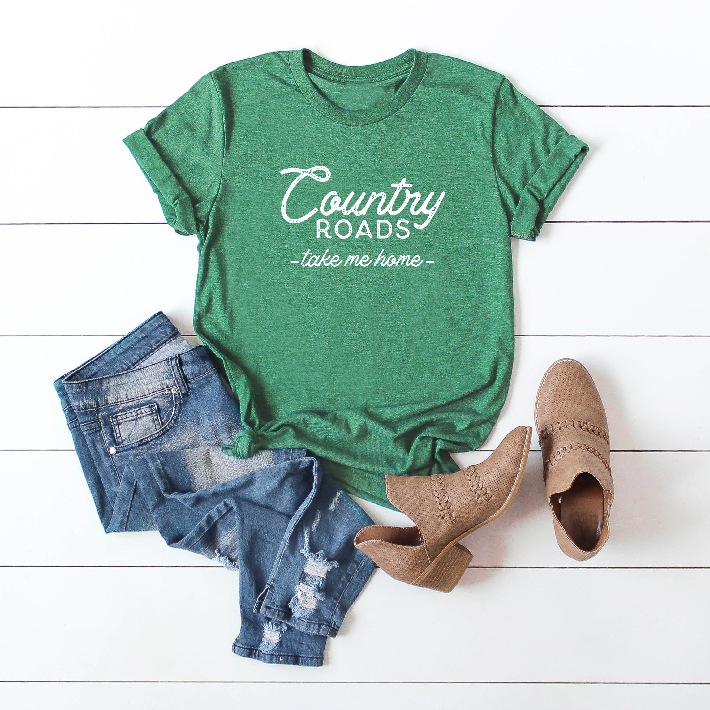 Country roads graphic sales tee