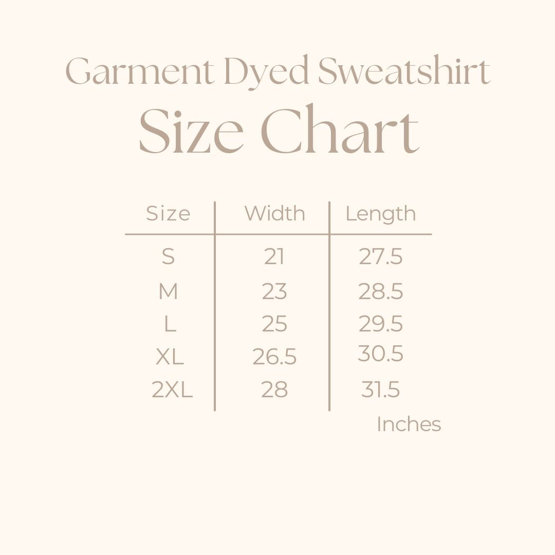 Coquette Baseball Bow Chart | Garment Dyed Sweatshirt