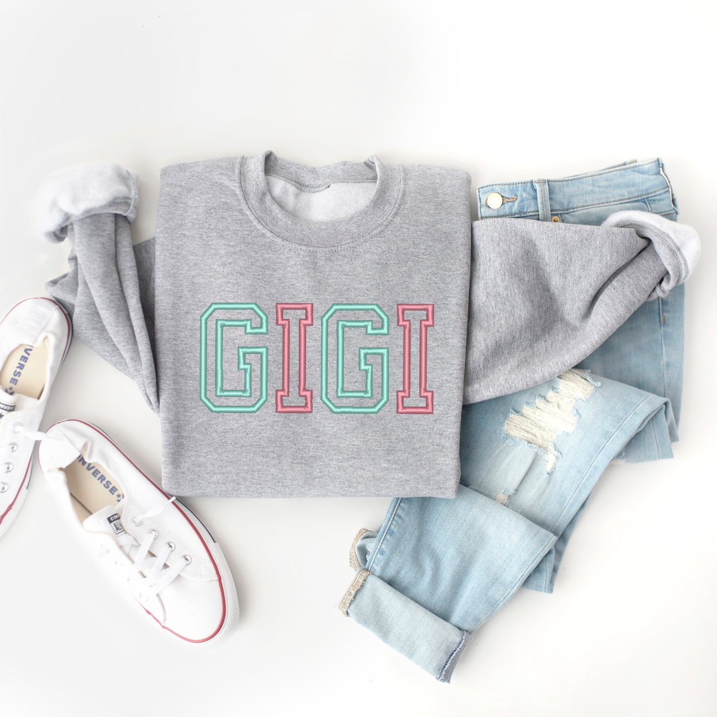 Embroidered Gigi Outline | Sweatshirt