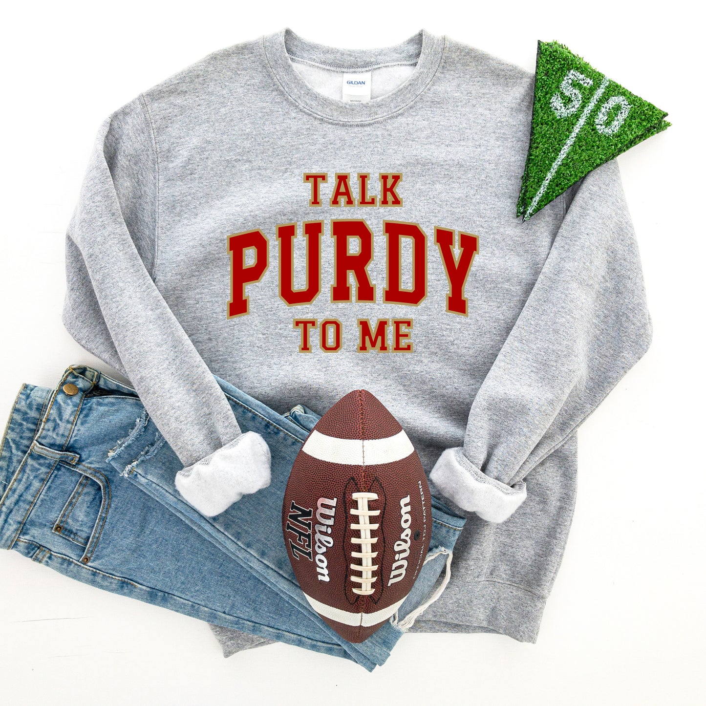 Varsity Talk Purdy To Me | Sweatshirt