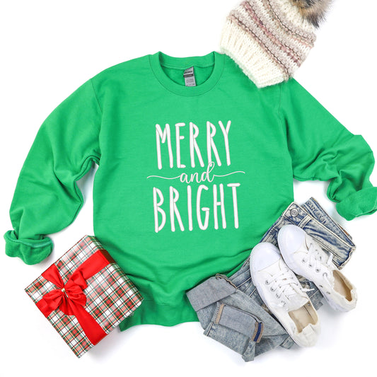 Embroidered Merry and Bright | Sweatshirt