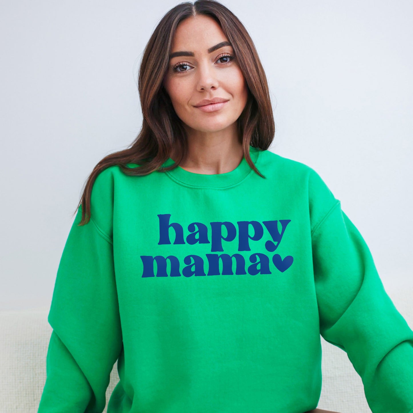 Happy Mama Puff Print | Sweatshirt