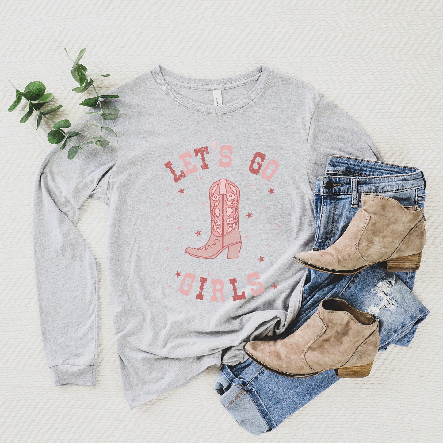 Lets Go Girls Boot | Long Sleeve Crew Neck