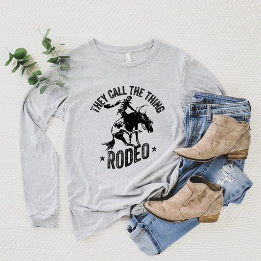 Call The Thing Rodeo Stars | Long Sleeve Crew Neck