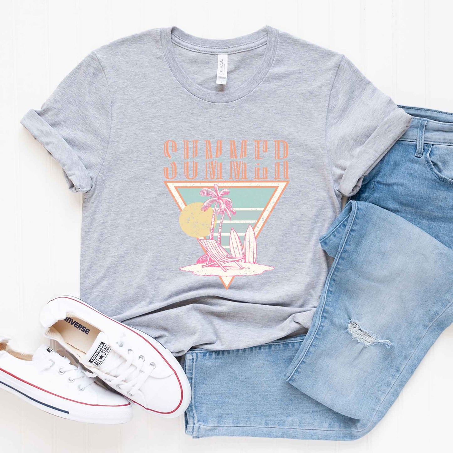 Summer Vibes Triangle | Short Sleeve Graphic Tee