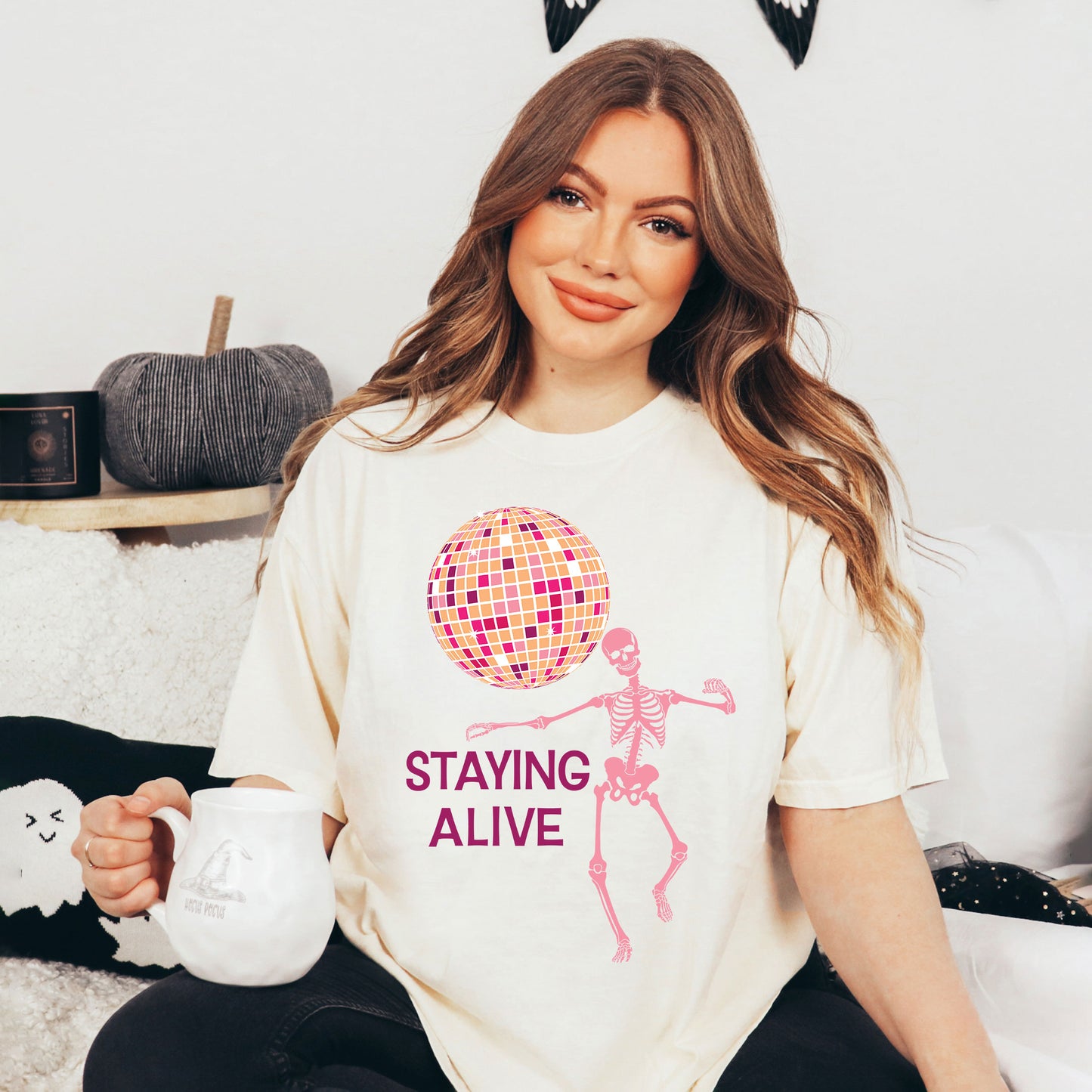 Staying Alive Disco Ball | Garment Dyed Tee