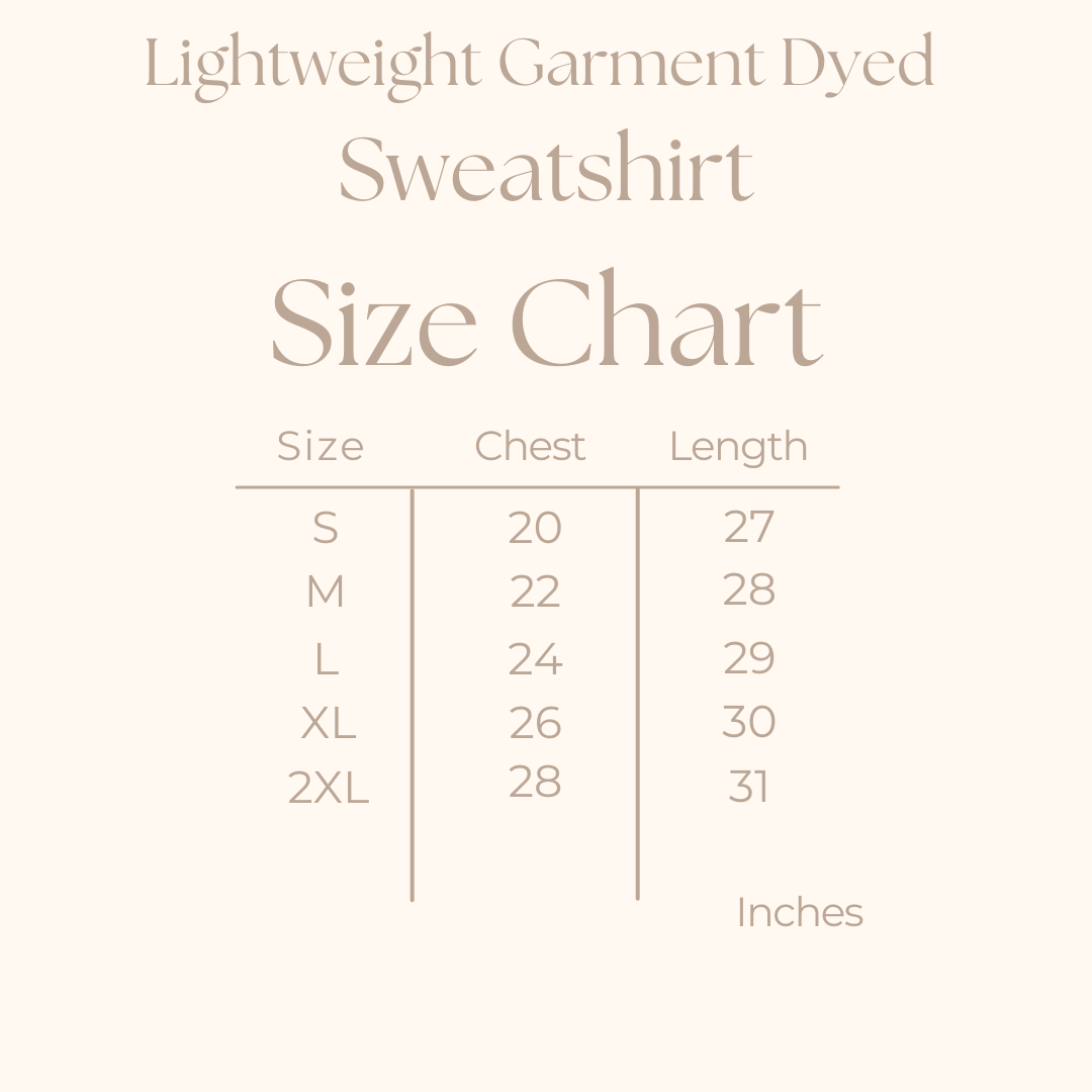 Giant Snowflake | Lightweight Garment Dyed Sweatshirt