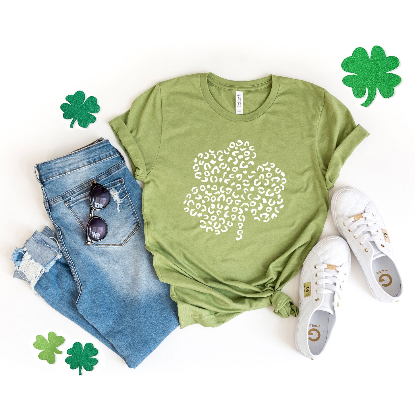 Leopard Shamrock | Short Sleeve Graphic Tee