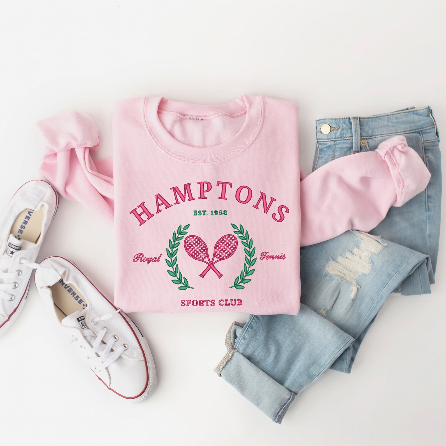 Embroidered Hampton Sports Club | Sweatshirt