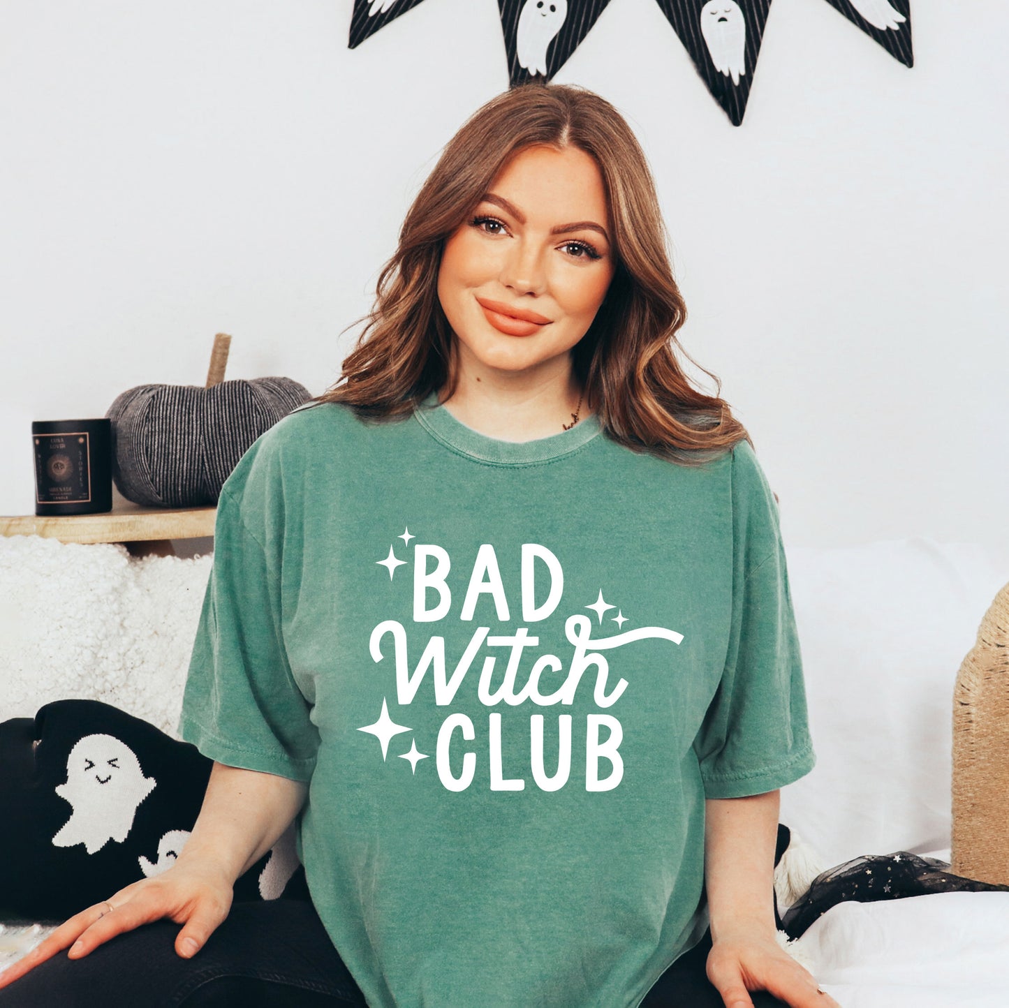 Bad Witch Club | Garment Dyed Short Sleeve Tee