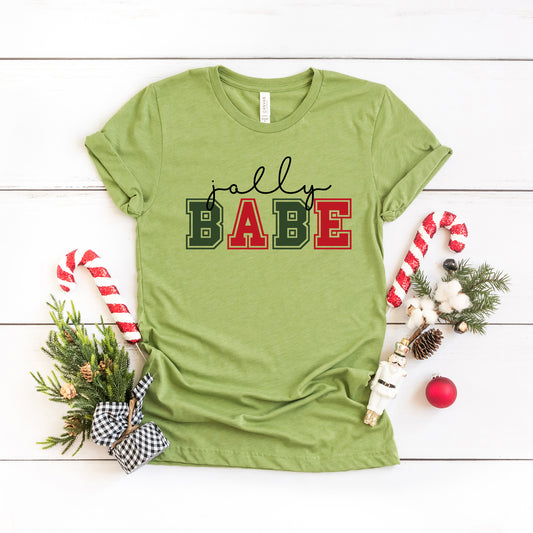 Jolly Babe Colorful | Short Sleeve Crew Neck