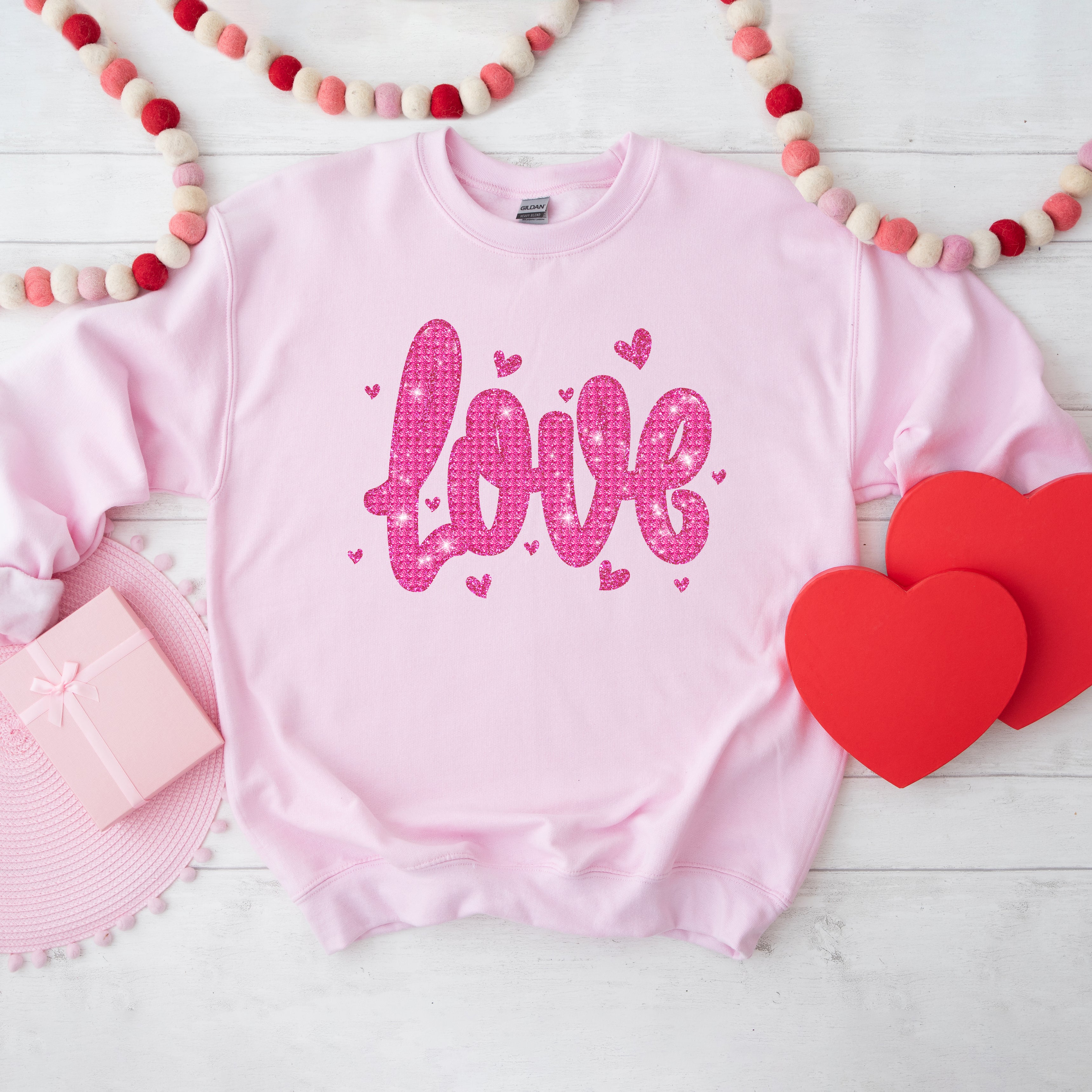 Pink deals bling sweatshirt