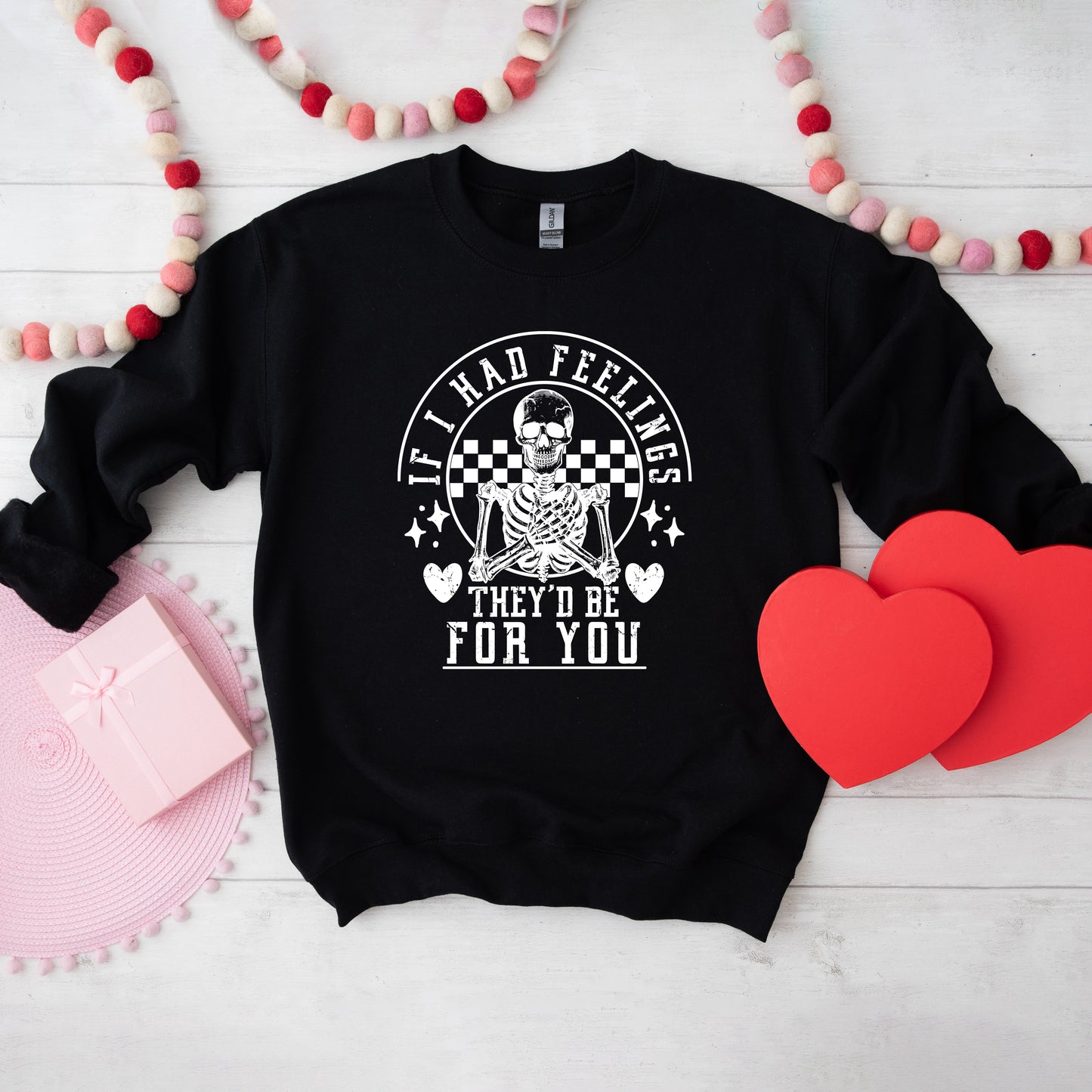 Valentine Feelings Skeleton | Sweatshirt