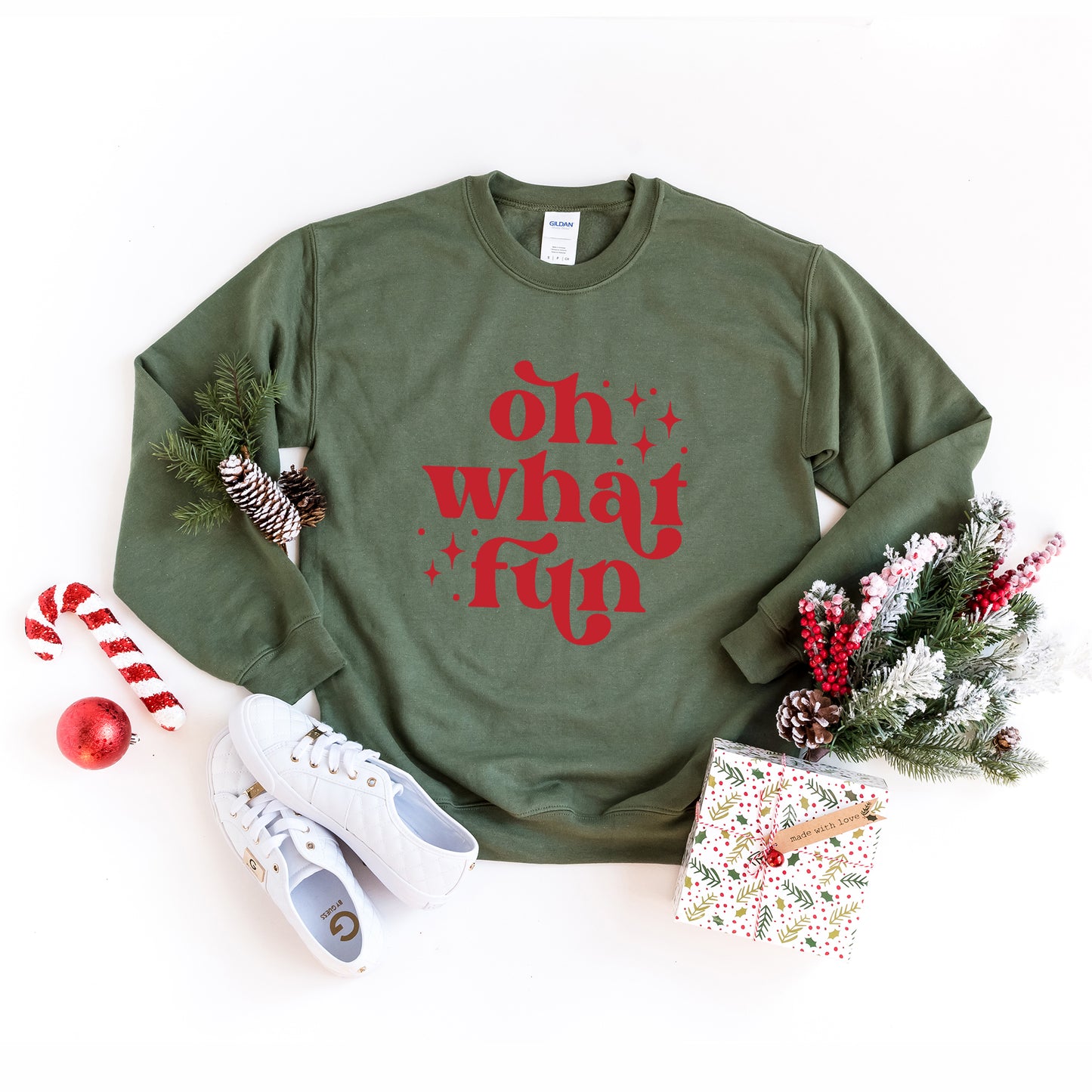 Whimsical Oh What Fun | Sweatshirt