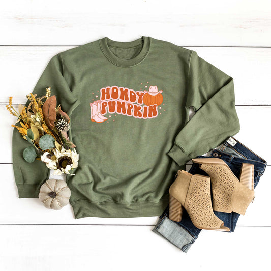 Howdy Pumpkin Boots | Sweatshirt