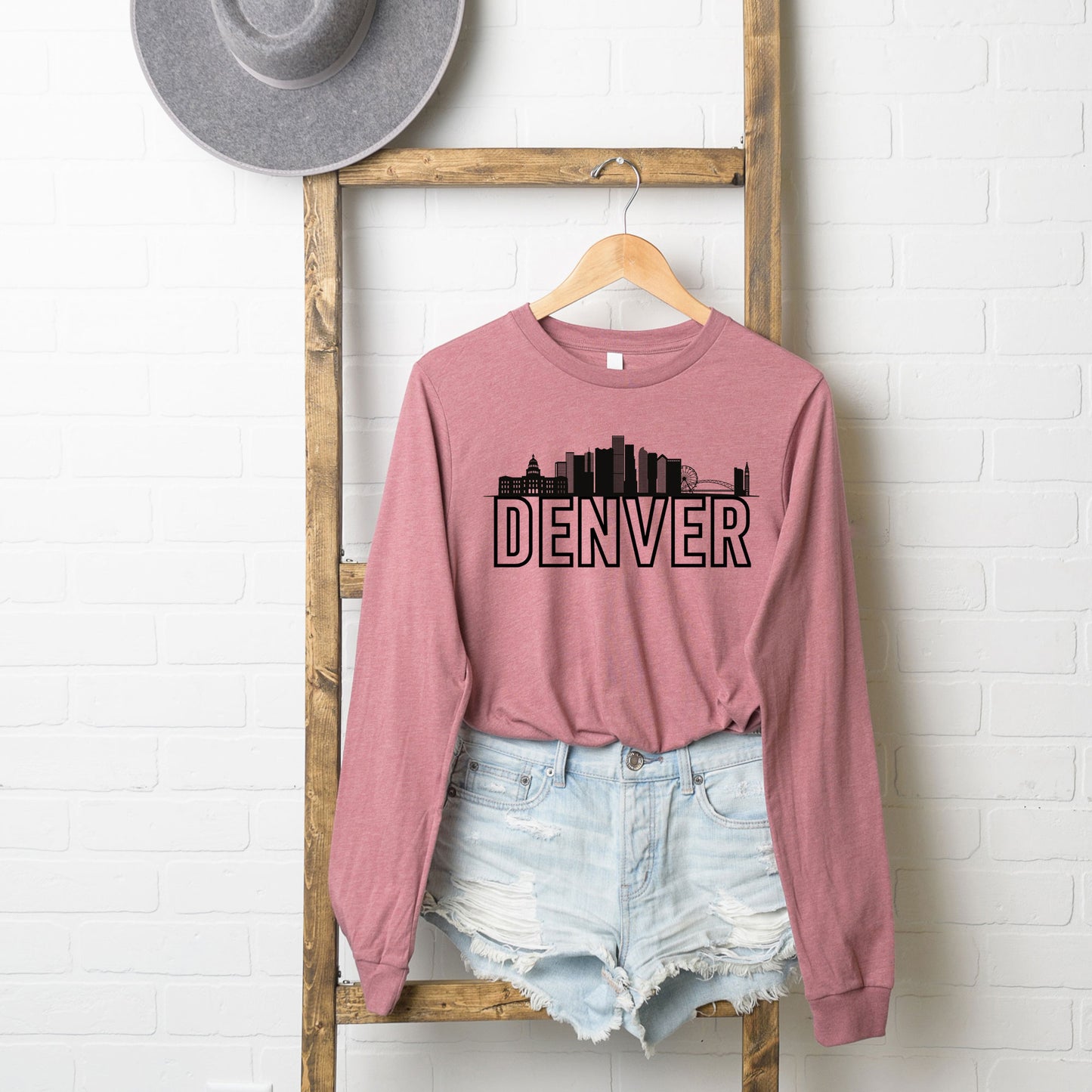 Denver Buildings | Long Sleeve Crew Neck