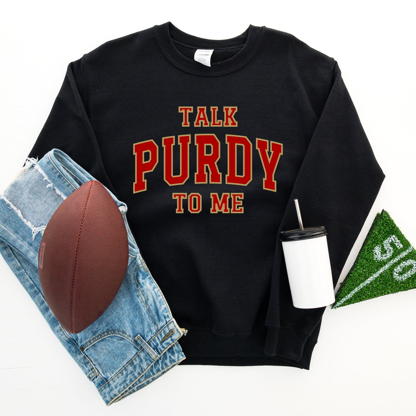 Varsity Talk Purdy To Me | Sweatshirt