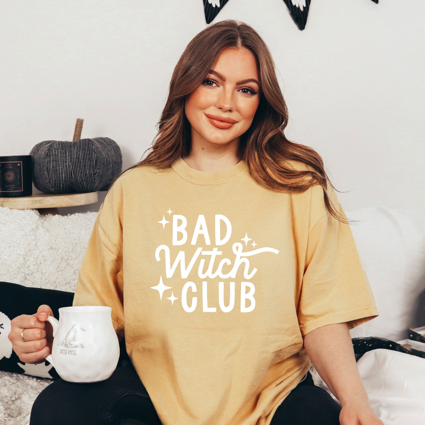 Bad Witch Club | Garment Dyed Short Sleeve Tee