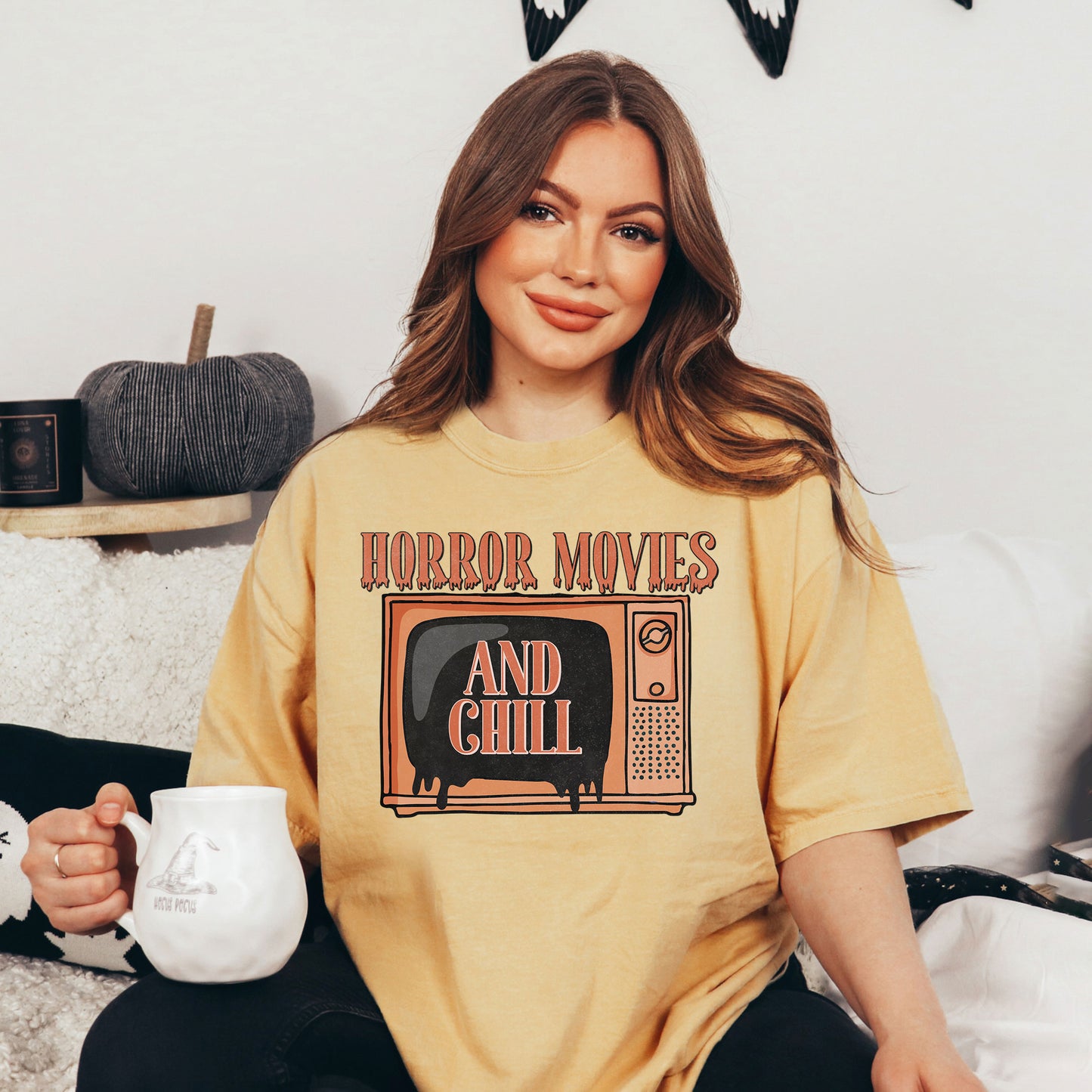 Horror Movies and Chill TV | Garment Dyed Tee