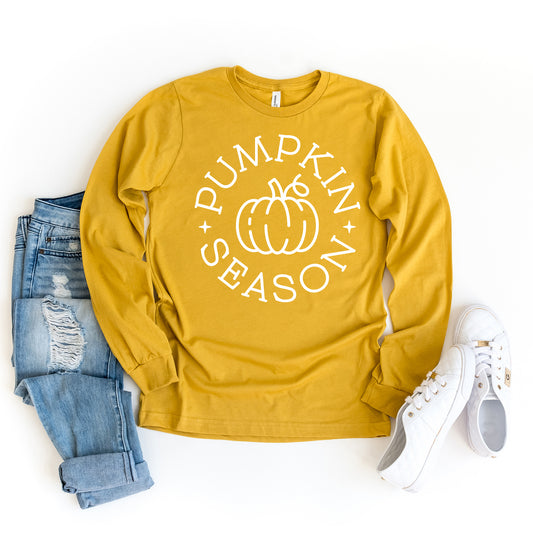 Pumpkin Season Circle | Long Sleeve Crew Neck